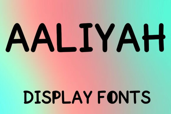 Aaliyah: A Playful and Clean Hand-Drawn Font