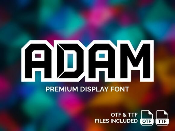 Adam: A Bold and Artistic Display Font
