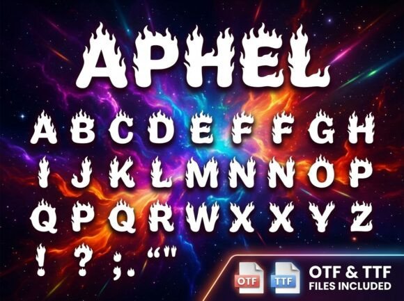 Aphel: A Bold and Artistic Font for High-Impact Design
