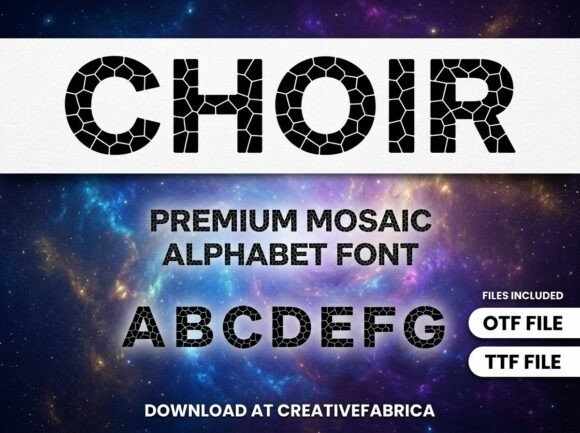 Assemble a Fragmented Masterpiece with Choir: A Precision Display Typeface