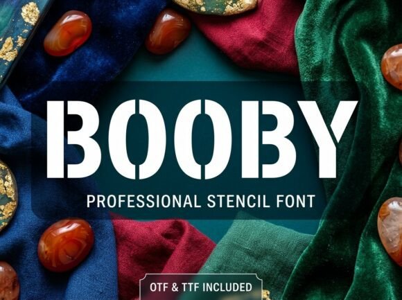 Booby: A Robust Display Typeface for Industrial and Utilitarian Design