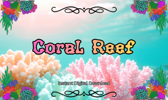 Bring the Ocean's Charm to Your Designs with Coral Reef Font