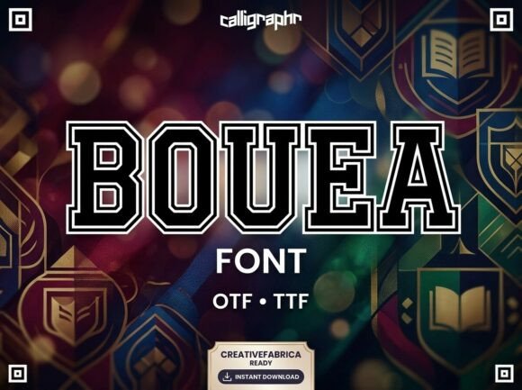 Command the Field with Bouea: A Premier Collegiate Display Typeface