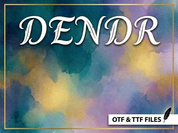 Discover Dendr: A Unique Decorative Display Font for High-Impact Design