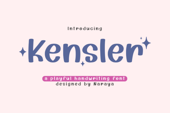 Discover Kensler: A Handwriting-Style Font for Creative Expression