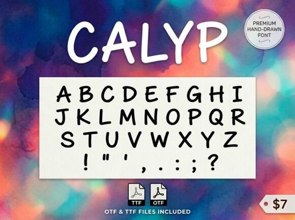 Discover the Artistic Elegance of Calyp: A Bold and Decorative Display Font