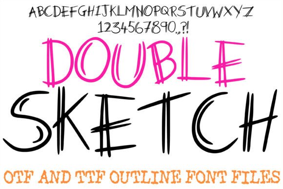 Discover the Artistic Elegance of Double Sketch Font