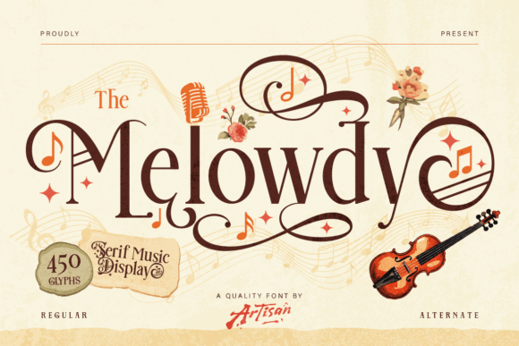 Discover the Musical Charm of Melowdy Font