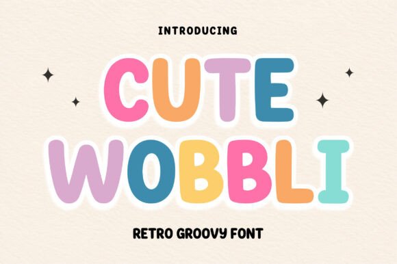 Discover the Playful Charm of Cute Wobbli Font