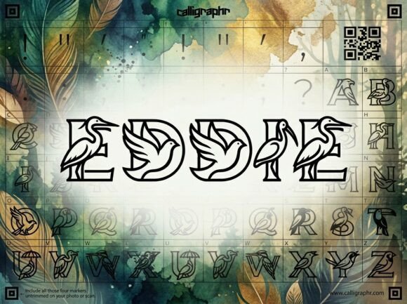 Eddie: A Unique Typeface for Avian-Inspired Design