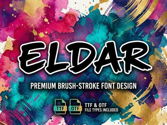 Eldar: A Bold and Artistic Font for High-Impact Design