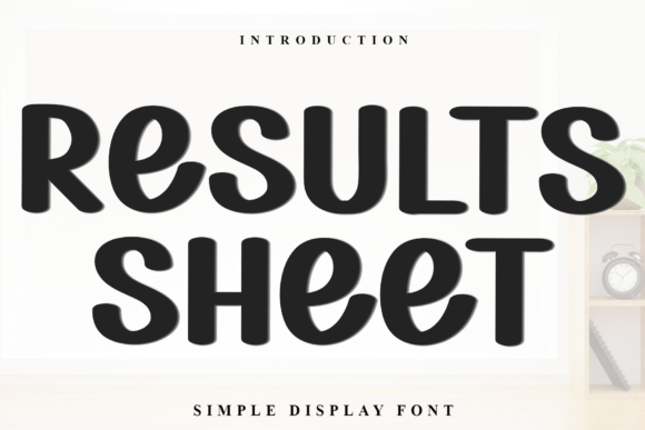 Embrace the Holiday Cheer with Results Sheet Font