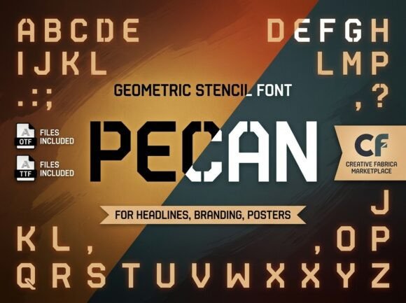Embrace Uniqueness with Pecan: A Decorative Display Font for Creative Visionaries