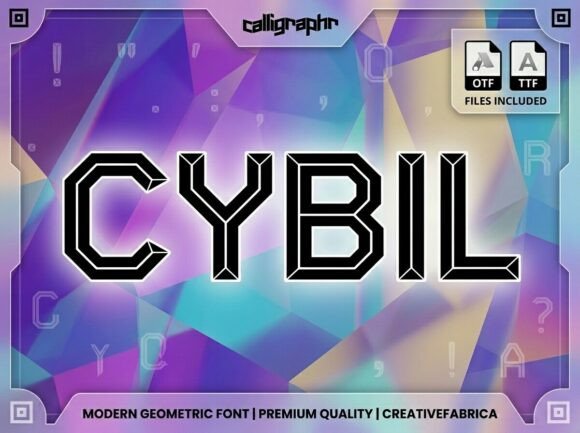 Experience the Pinnacle of Structural Innovation with Cybil: A Modern Geometric Font