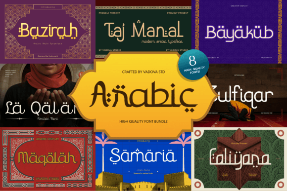 Exploring the Arabic Font Bundle: A Treasure Trove of Cultural Elegance