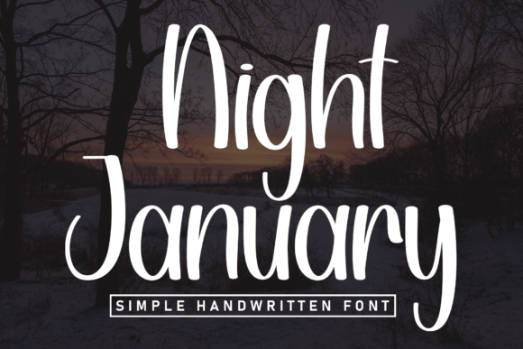 Exploring the Enchanting Typography of Sweet Friendly: A Night January Creation