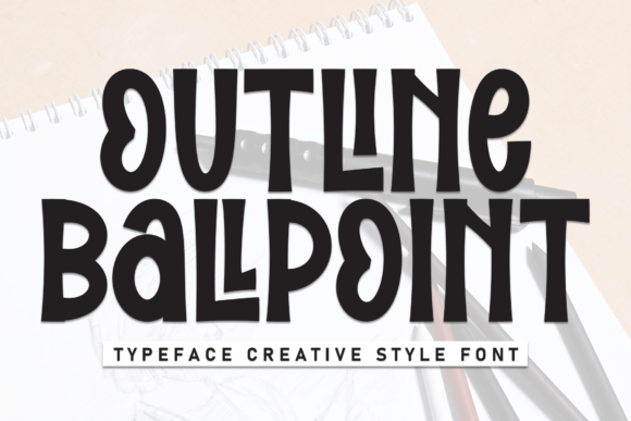 Outline Ballpoint: A Whimsical Handwritten Display Font for Creative Expression
