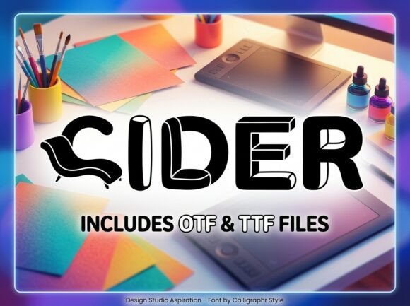 Redefine Your Creative Workspace with Cider: A Font for Modern Design