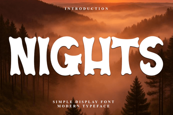 Step into the Shadows with Nights, a Mystical Display Font