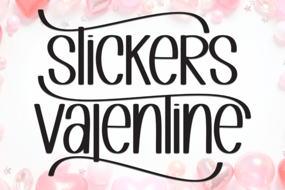 Stickers Valentine: A Charming Handwritten Font for Creative Projects