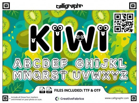 Unleash Creativity with Kiwi: A Zesty, Animated Display Font