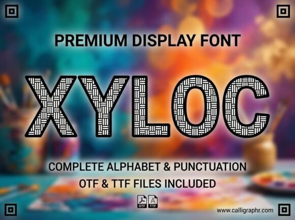 Xyloc: Elevate Your Creative Projects with a Stunning Decorative Display Font